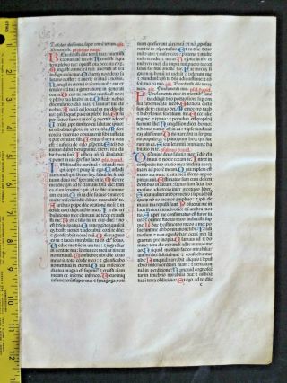 Extremely Rare Incunabula Breviary Lf.  Vellum,  Jenson,  1478,  Handc.  Deco Initials 9