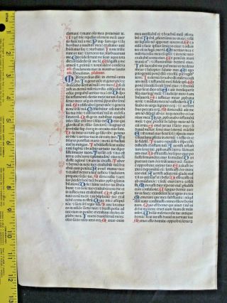 Extremely rare incunabula Breviary lf.  vellum,  Jenson,  1478,  handc.  deco initials 9 2