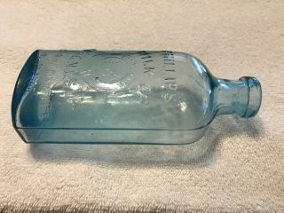 Antique Phillip ' s Milk of Magnesia Bottle - Light Blue - August 21,  1906 2