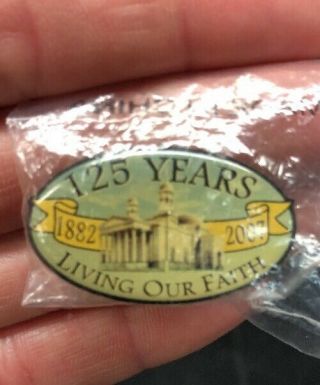 Knights Of Columbus Lapel Pin/tie Pin " 125 Years Living Our Faith " 1882 - 2007