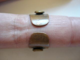 Lovely Unique Gift Antique 1880 ' s Solid Copper Brass Band Ring Size5 - 6 4