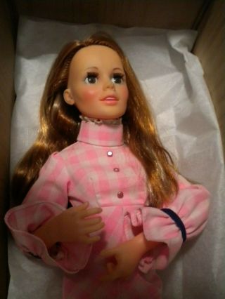 Vintage 1972 Ideal Harmony 21 " Jointed Doll Dress And Shoes -