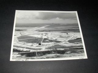 Vintage 7 - 9 - 65 Nasa Aerial View Of Launch Complex Pad 39 - A B&w Photo