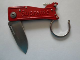Supreme/SOG Keytron Folding Knife RED, 3