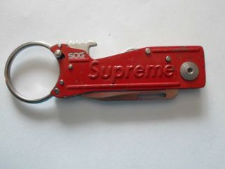 Supreme/SOG Keytron Folding Knife RED, 5
