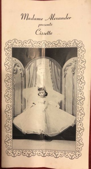 Vintage Madame Alexander Booklet Cissette