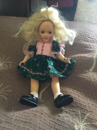 Vintage Ideal Toni Doll P - 90 Hard Plastic Blonde Hair Doll