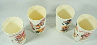 Vintage 1980’s Strawberry Shortcake Enjoy Plastic Deka tumbler cups - set of 4 2