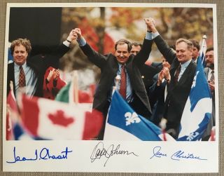Vintage Referendum Québec 1995 - Prime Ministers Jean Chretien - Daniel Johnson