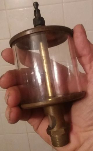 Antique Vtg Consolidated Brass Co X12a5 Tool Drip Oiler 1/2 " Gift Machine