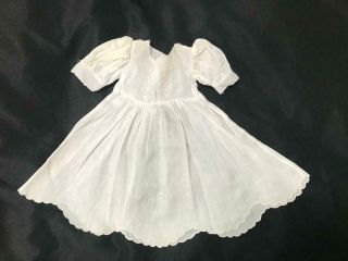 Vintage Antique White Doll Dress with undies for Antique Doll 2