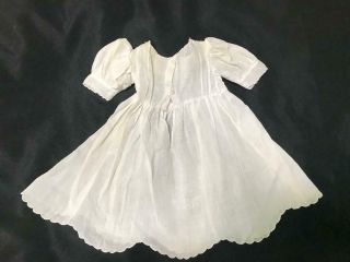 Vintage Antique White Doll Dress with undies for Antique Doll 3