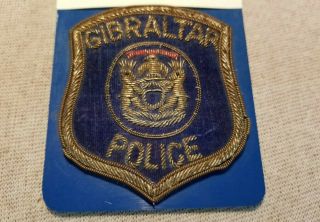 Mi Gibraltar Michigan Police Bullion Patch (3in)