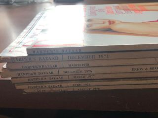 7 Different Vintage Harper’s Bazaar Issues From 1970s To 1990s Farrah