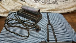 Antique Curling Iron Heater Gibbs And Co.  W/curling Iron