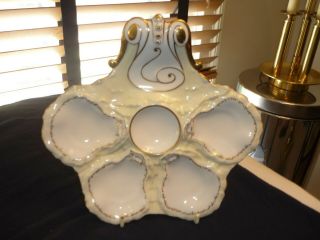 Antique Limoges/boteler Style Oyster Plate