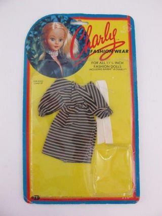 Durham 1979 Vintage Charly Dress Outfit Fashions Wear Barbie Doll Card