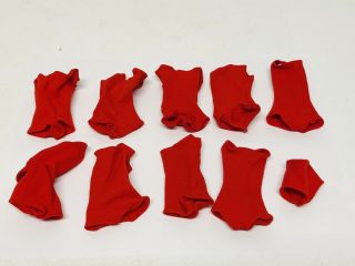 (9) Vintage Red Helenca Swimsuit For Swirl Ponytail & Bubblecut Barbie