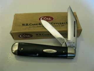 1970 Case Xx Usa Swell End Jack Knife 31 Sab 10 Dots Black Handles Made In Usa