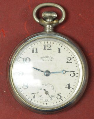 Vintage Ingersoll Triumph Pocket Watch Not Running