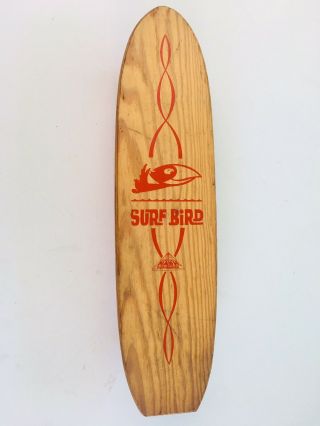 Vintage Surf Bird,  Nash Sidewalk Surfboards Skateboard 1960s Red