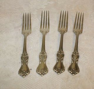 Four Antique Reed And Barton Sterling Silver Marlborough Forks