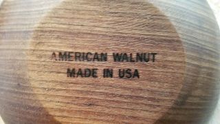 Set of 4 American Walnut wood salad bowls 7.  5 