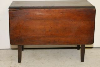 Small model of a wooden drop - leaf table,  almost 2 lbs,  Victorian era, 3