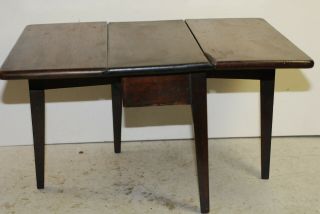 Small model of a wooden drop - leaf table,  almost 2 lbs,  Victorian era, 7