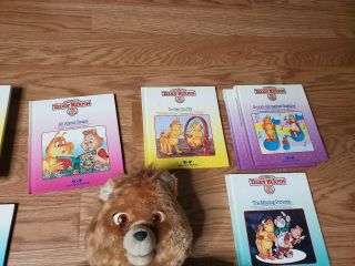 Vtg 1985 Teddy Ruxpin Toy Stuffed Animal Bear Worlds Of Wonder Books / Cassettes 3