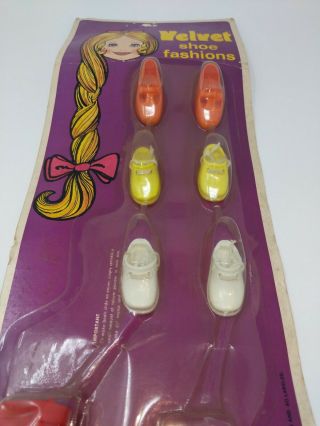 Vintage 1972 Velvet Mia Dina Shoes & Boots in Package 6