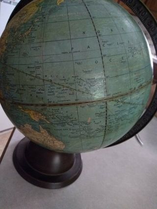 1935 Cram ' s Universal Terrestrial Globe 9 Inch George F.  Cram & Co.  Model 90 8