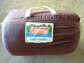 Usa Made Vintage Coleman Plaid Flannel Sleeping Bag Cotton Lining Camping Hunt