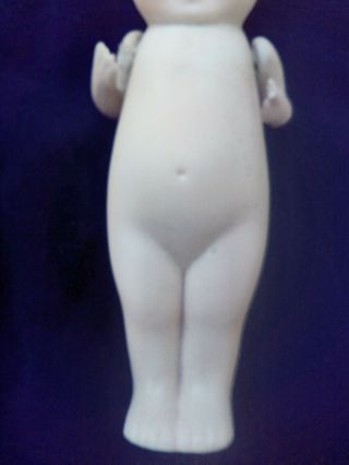 Antique All Porcelain Bisque Boy Doll,  Frozen Body,  Jointed Arms 5.  5 