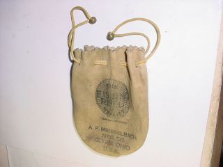 Vintage Meisselbach Fishing Reel Leather Bag Case