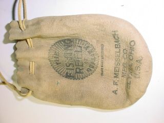 vintage Meisselbach fishing reel leather BAG case 2