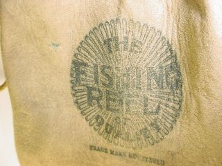 vintage Meisselbach fishing reel leather BAG case 5