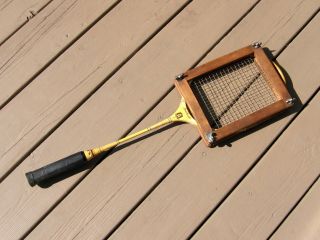 Vintage Wright Ditson Jack Purcell Personal Badminton Racket Title Cup & Press