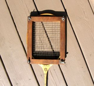 Vintage Wright Ditson Jack Purcell Personal Badminton Racket Title Cup & Press 5