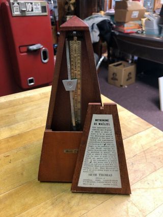 Vintage Seth Thomas Pyramid Metronome De Maelzel 6211