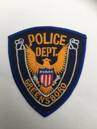 Greensboro Police Dept,  Vermont Old Cheesecloth Shoulder Patch