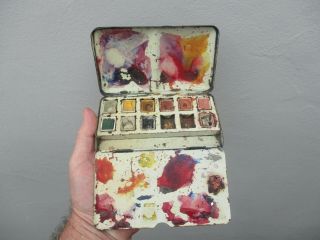 An Antique Winsor & Newton Artists Watercolour Paint Box