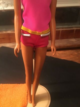 VINTAGE 1970’s Francie Malibu Barbie Doll,  Suit And Towel,  Japan 3