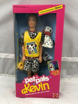 Pet Pals Kevin 1991 Cool Teen Boyfriend Of Skipper Barbie Doll Vintage Nrfb