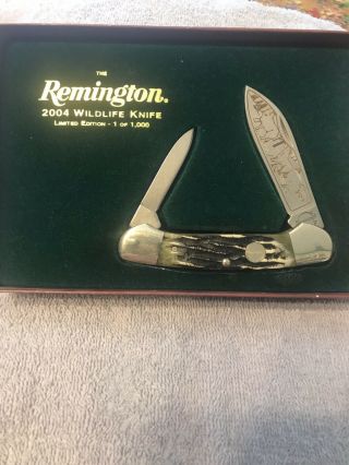 Remington 2004 Wild Life 2 Blade Knife 1 Of 1000 Made