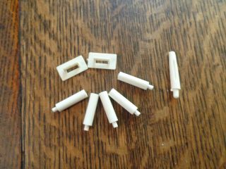 Vintage Barbie Go Together Pegs For Coffee Table & 1 Peg For Sofa Plus Pulls