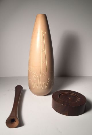 Raymor Art Pottery Giraffe Table Lamp Danish Modern Ceramic ALDO LONDI GAMBONE 2