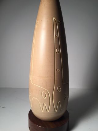 Raymor Art Pottery Giraffe Table Lamp Danish Modern Ceramic ALDO LONDI GAMBONE 3