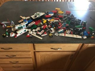 3.  5 Lbs Of Vintage Lego Space,  Planes,  Police And More