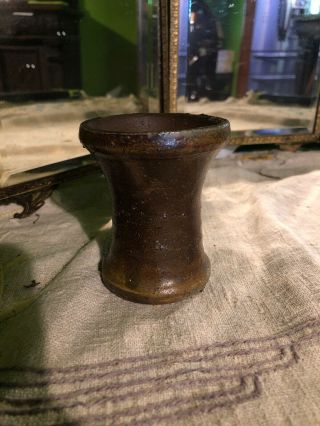 Make Me An Offer Antique Primitive Stoneware Cup Salt Glazed Unknown Worth?